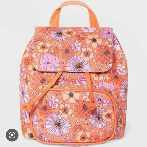wild fable Bags Wild Fable Mini Flap Floral Backpack Nwot Poshmark